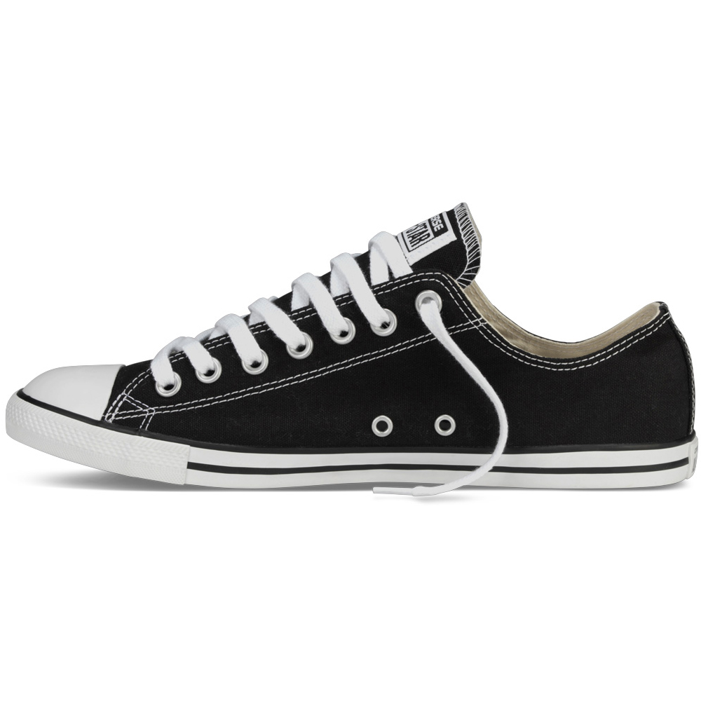 black slim converse