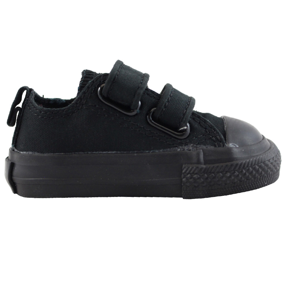Converse Chuck Taylor All Star 7V606 Infant 3 Strap Black Monochrome Low  Top Shoes | FREE SHIPPING WITHIN CANADA