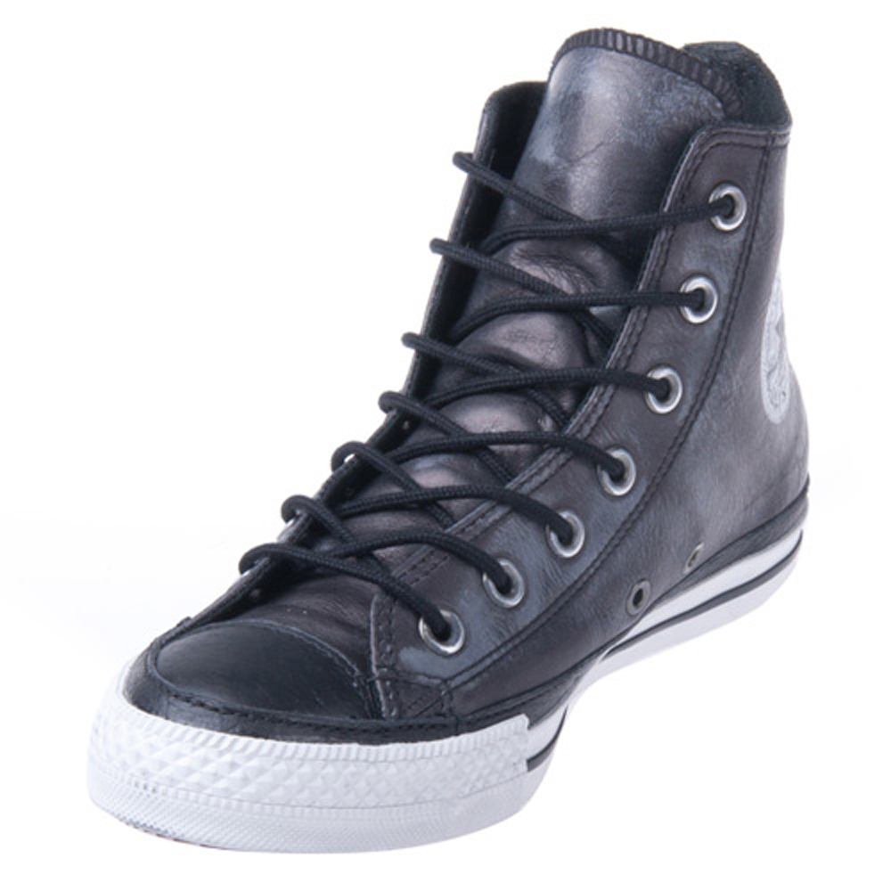 chuck taylor black leather high top