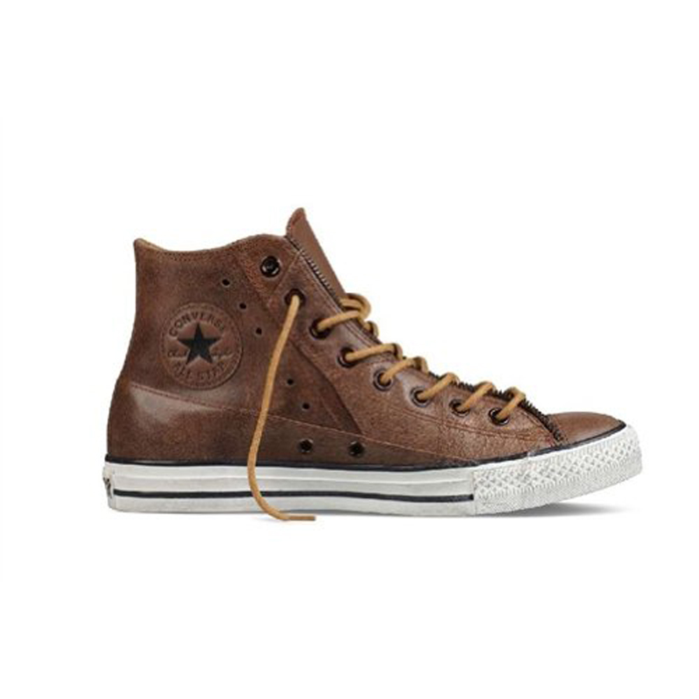 MEN'S Converse Chuck Taylor 'MOTORCYCLE' Brown Leather Hi Top