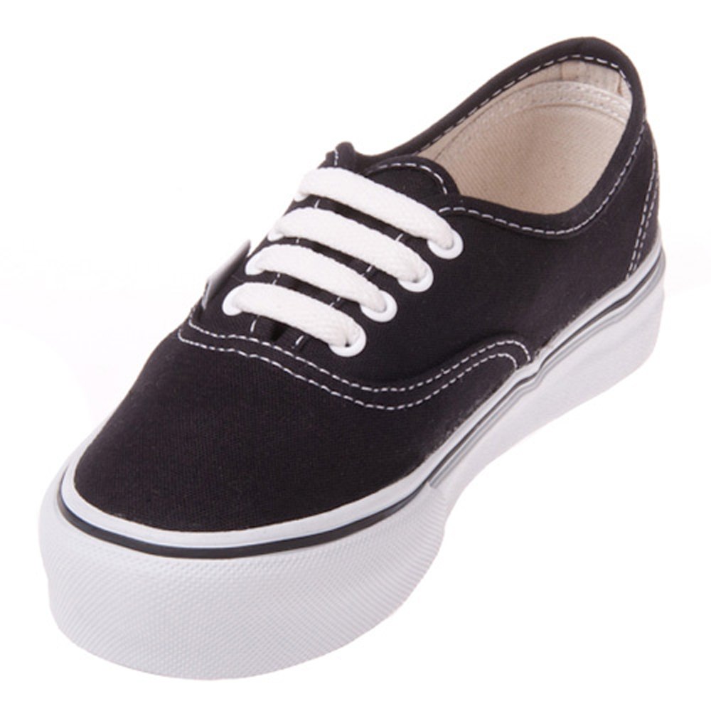 Vans VN-0EE0BKA Youth Authentic Black/Black | FREE SHIPPING in Canada