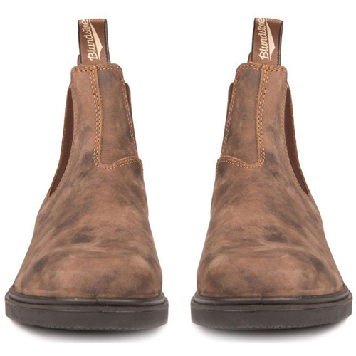 rustic black blundstone chisel toe