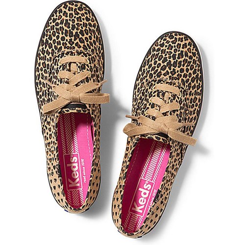 Keds Champion Printed Leopard And Heart Shape Shoe